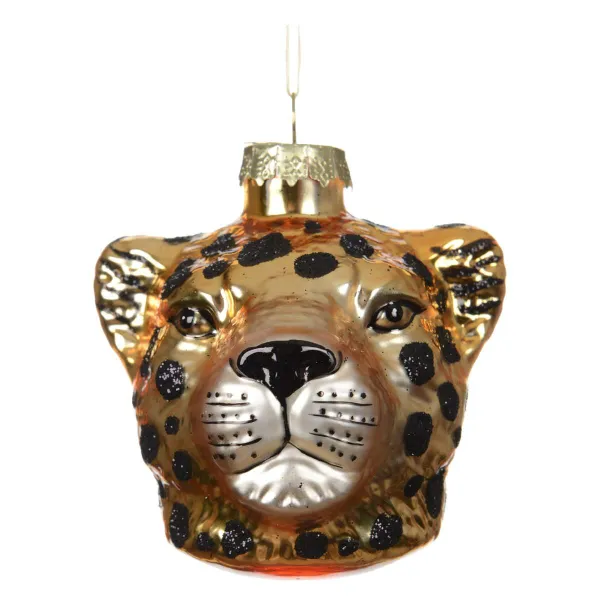 Weihnachtsanhänger Leopard glänzend - Glas Weihnachtsanhänger Leopard glänzend - Glas