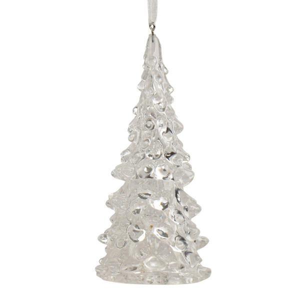 Weihnachtsanhänger Tanne transparent - Kunststoff