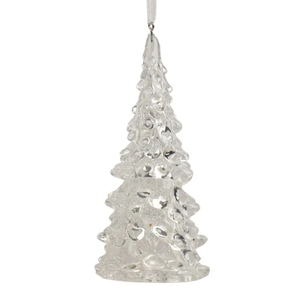Weihnachtsanhänger Tanne transparent - Kunststoff