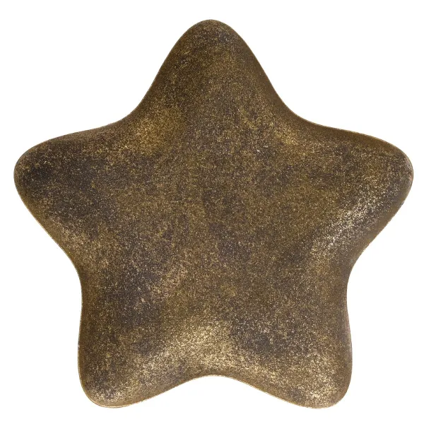 Weihnachtsdeko Dekoteller Stern bronzefarben antik groß - Eisen Weihnachtsdeko Dekoteller Stern bronzefarben antik groß - Eisen