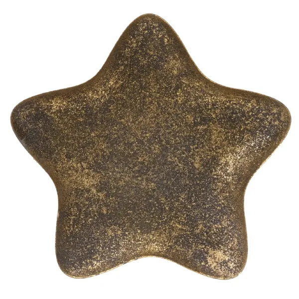 Weihnachtsdeko Dekoteller Stern bronzefarben antik klein - Eisen Weihnachtsdeko Dekoteller Stern bronzefarben antik klein - Eisen