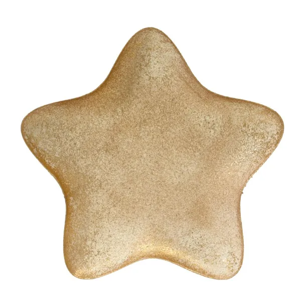 Weihnachtsdeko Dekoteller Stern goldfarben antik mittel - Eisen Weihnachtsdeko Dekoteller Stern goldfarben antik mittel - Eisen