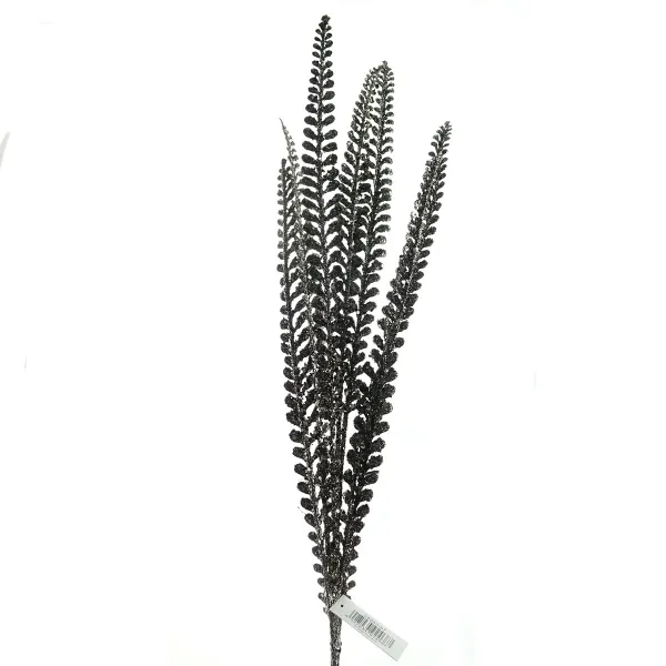 DPI Weihnachtsdeko Glitzerzweig Silberfarben Anthrazit 85 cm - Kunstblumen DPI Weihnachtsdeko Glitzerzweig Silberfarben Anthrazit 85 cm - Kunstblumen