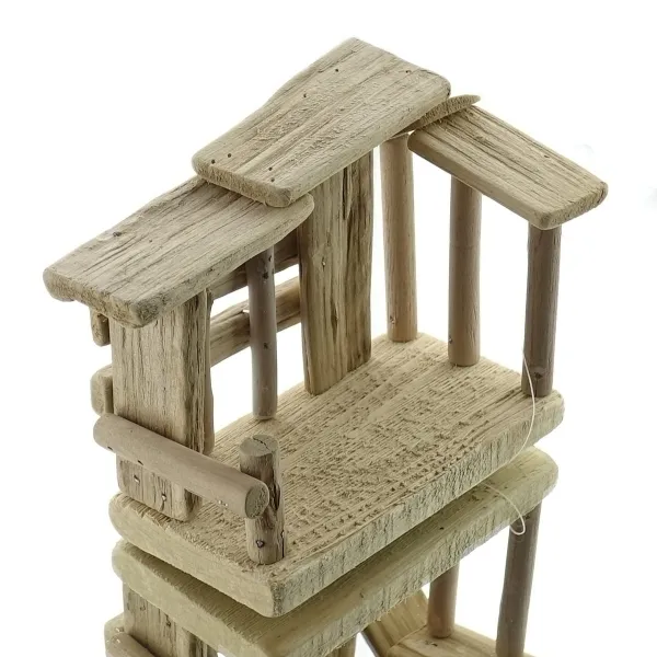 Weihnachtsdeko Kleine Krippe Naturholz 17 x 12 x 14 cm