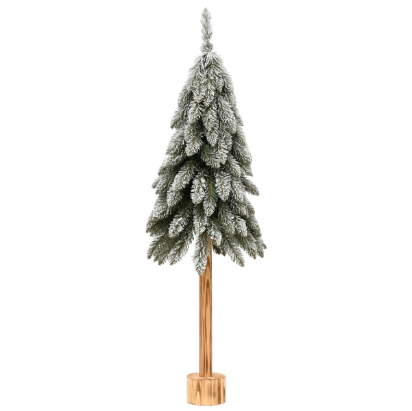 Weihnachtsdeko Mini-Baum Indoor Ø 45 cm Höhe 120 cm beschneid FSC 100% - Kunststoff
