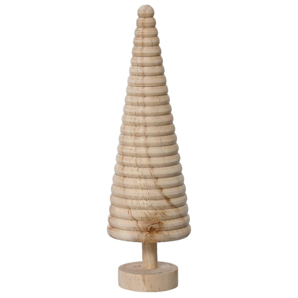 Weihnachtsdeko Tanne Natur 23 Ebenen Ø 7 cm Höhe 22 cm - Pinienholz