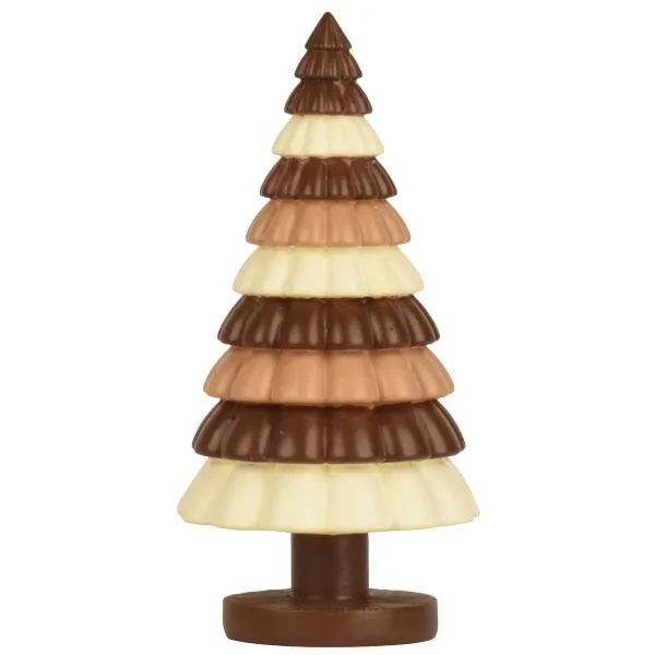 Weihnachtsdeko Tannenbaum in Schokoladenoptik Ø 12 cm Höhe 24,5 cm - Polyresin Weihnachtsdeko Tannenbaum in Schokoladenoptik Ø 12 cm Höhe 24,5 cm - Polyresin
