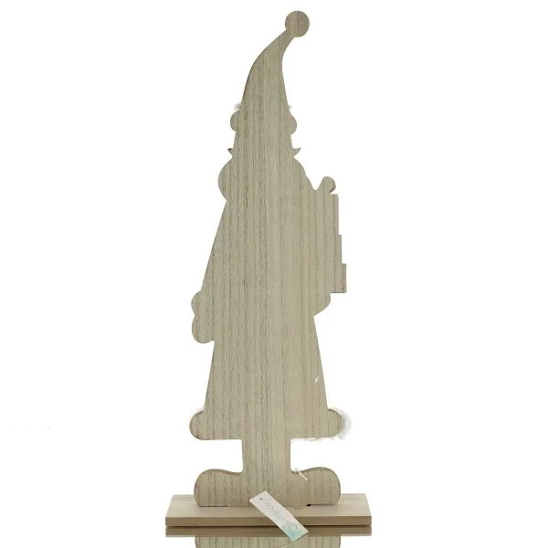 Weihnachtsdeko Weihnachtsmann Santa Rot - Weiß 50 cm - MDF