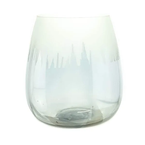 Weihnachtsdeko Windlicht MOUNTAIN Grau Ø 9 x 10 cm - Glas Weihnachtsdeko Windlicht MOUNTAIN Grau Ø 9 x 10 cm - Glas