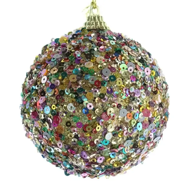 Weihnachtskugel Bunt aus Schaumstoff Ø 8cm - Kunststoff Weihnachtskugel Bunt aus Schaumstoff Ø 8cm - Kunststoff