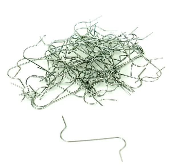 Weihnachtskugelaufhänger Silberfarben 3,5 cm aus Metall - 50er Pack