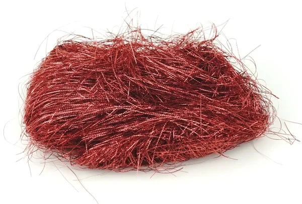 Weihnachtslametta Christmas Red rot gestanzt aus Kunststoff - 20 Gramm