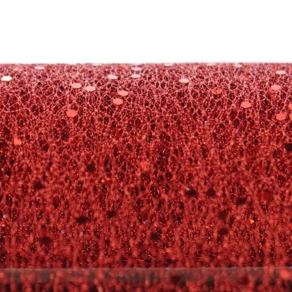 Weihnachtsstoff Glamour World Rot 35 x 300 cm auf Rolle - Polyester