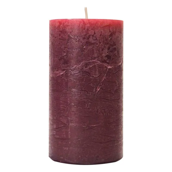 Wenzel Safe Candle Rustic Stumpenkerze Altrot Ø 70 mm, Höhe 110 mm - Wachs