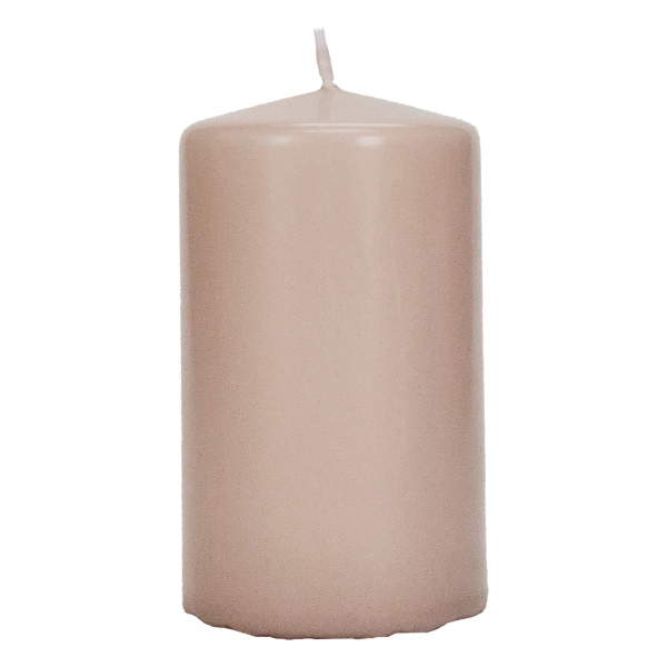 Wenzel Safe Candle® Stumpenkerze Saharabeige Ø 70 mm, Höhe 130 mm - Wachs