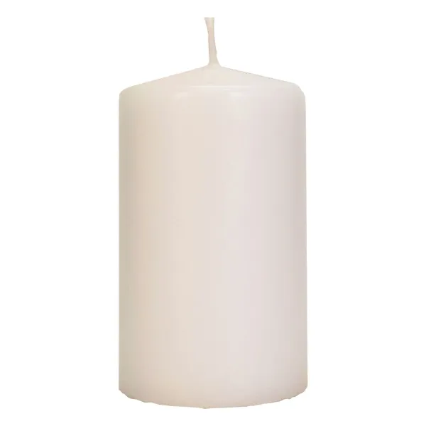 Wenzel Safe Candle® Stumpenkerze Wollweiß Ø 80 mm, Höhe 150 mm - Wachs