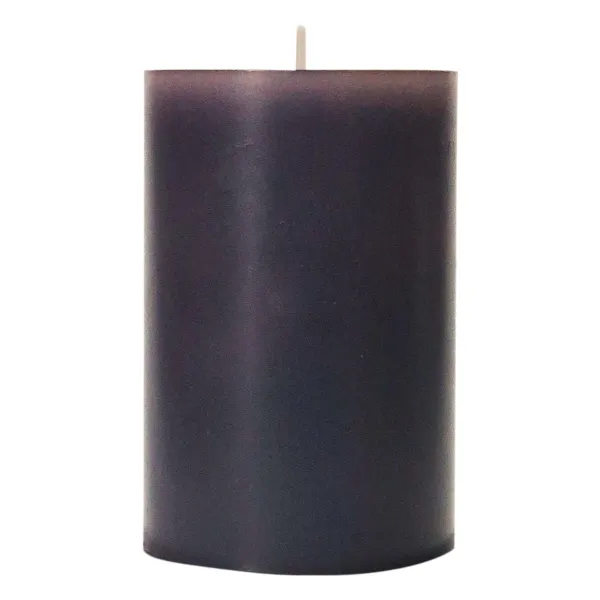 Wenzel Safe Candle Trend Stumpenkerze Anthrazit Ø 60 mm, Höhe 130 mm - Wachs