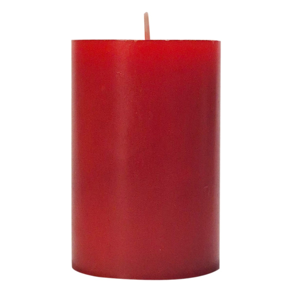 Wenzel Safe Candle Trend Stumpenkerze Rubinrot Ø 70 mm, Höhe 180 mm - Wachs