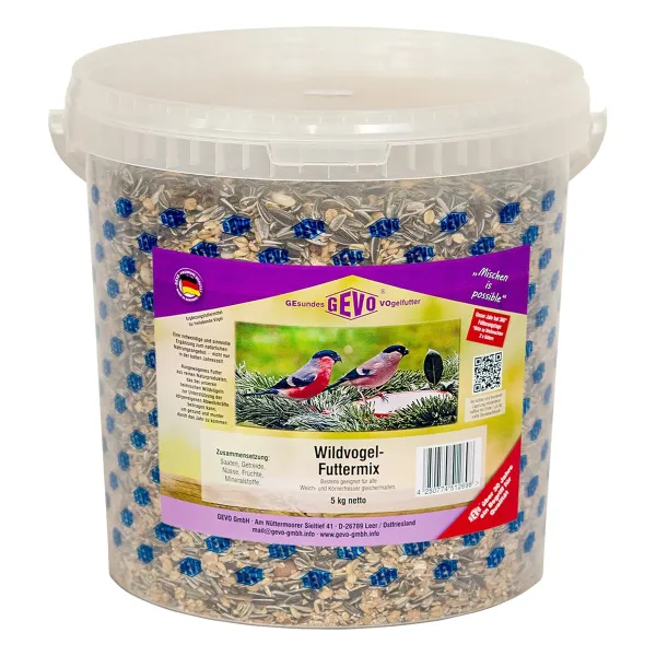Wildvogel-Futtermix 5 Kg Eimer