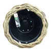 VAN DER LEEDEN DRYPOT® Rattan Pflanzkübel Grau Ø 68 cm - Sylter Körbe