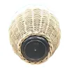 VAN DER LEEDEN DRYPOT® Rattan Pflanzkübel Grau Ø 40 cm - Sylter Körbe