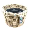 VAN DER LEEDEN DRYPOT® Rattan Pflanzkübel Grau Ø 59 cm - Sylter Körbe