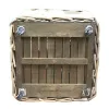 VAN DER LEEDEN Rattan Kaminholzkorb mit Rollen 50 x 50 cm