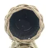 VAN DER LEEDEN DRYPOT® Rattan Pflanzkübel Grau Ø 47 cm - Sylter Körbe