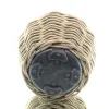 VAN DER LEEDEN DRYPOT® Rattan Pflanzkübel Grau Ø 47 cm - Sylter Körbe