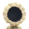 VAN DER LEEDEN DRYPOT® Rattan Tina Pflanzkübel Braun Ø 58 cm - Sylter Körbe