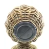 VAN DER LEEDEN DRYPOT® Rattan Tina Pflanzkübel Braun Ø 58 cm - Sylter Körbe