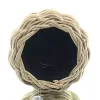 VAN DER LEEDEN DRYPOT® Rattan Tina Pflanzkübel Grau Ø 48 cm - Sylter Körbe