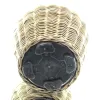 VAN DER LEEDEN DRYPOT® Rattan Pflanzgefäß Grau ca. Ø 55 cm - Sylter Körbe