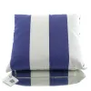 VAN DER LEEDEN Kissen Blau & Weiß gestreift 40 cm x 35 cm