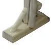 VAN DER LEEDEN Paravent Teak Natur 110 cm x 30 cm Höhe 175 cm