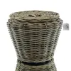 VAN DER LEEDEN DRYPOT® Rattan Gartenschlauchhalter Ø 45 Höhe 37 cm