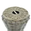 VAN DER LEEDEN DRYPOT® Rattan Gartenschlauchhalter Ø 45 Höhe 37 cm