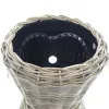VAN DER LEEDEN DRYPOT® Rattan Gartenschlauchhalter Ø 45 Höhe 37 cm