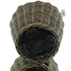 VAN DER LEEDEN DRYPOT® Rattan Gartenschlauchhalter Ø 45 Höhe 37 cm