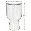 elho® Vibes Übertopf Fold Cup Anthrazit Ø 30 cm - Kunststoff