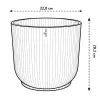 elho® Vibes Übertopf Fold Anthrazit Ø 22 cm - Kunststoff