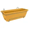 elho® Barcelona Balkonkasten Honiggelb 50 cm all-in-1 mit Halterung