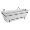 elho® Barcelona Balkonkasten Weiß 50 cm all-in-1 mit Halterung