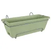 elho® Barcelona Balkonkasten Pistaziengrün 50 cm all-in-1 mit Halterung