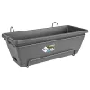 elho® Barcelona Balkonkasten Anthrazit 50 cm all-in-1 mit Halterung