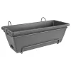 elho® Barcelona Balkonkasten Anthrazit 50 cm all-in-1 mit Halterung