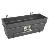 elho® Loft Urban Balkonkasten all-in-1 Anthrazit 50 cm mit Halter
