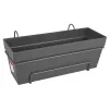 elho® Loft Urban Balkonkasten all-in-1 Anthrazit 50 cm mit Halter
