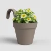 artevasi© CAPRI SINGLE Balkontopf Taupe 20 cm zum Einhängen - Kunststoff