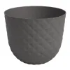 artevasi© HAVANA TROPICAL Pflanztopf Mud Grey dunkelgrau Ø 40 cm - Kunststoff